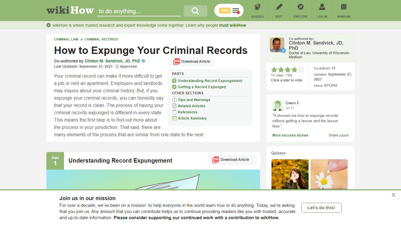 How to Expunge Your Criminal Records: 9 Steps (with Pictures) - wikiHow